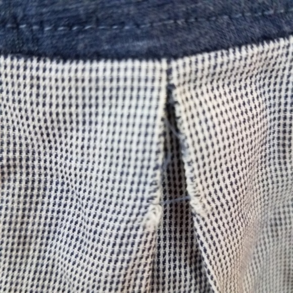 Horny Toad Merger tee plaid check blue S womens 3/ - Picture 6 of 8